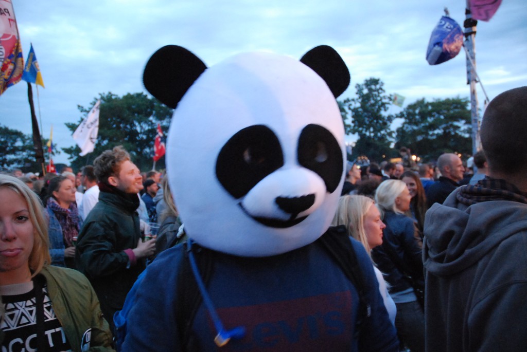 En glad panda havde også fundet vej til Orange